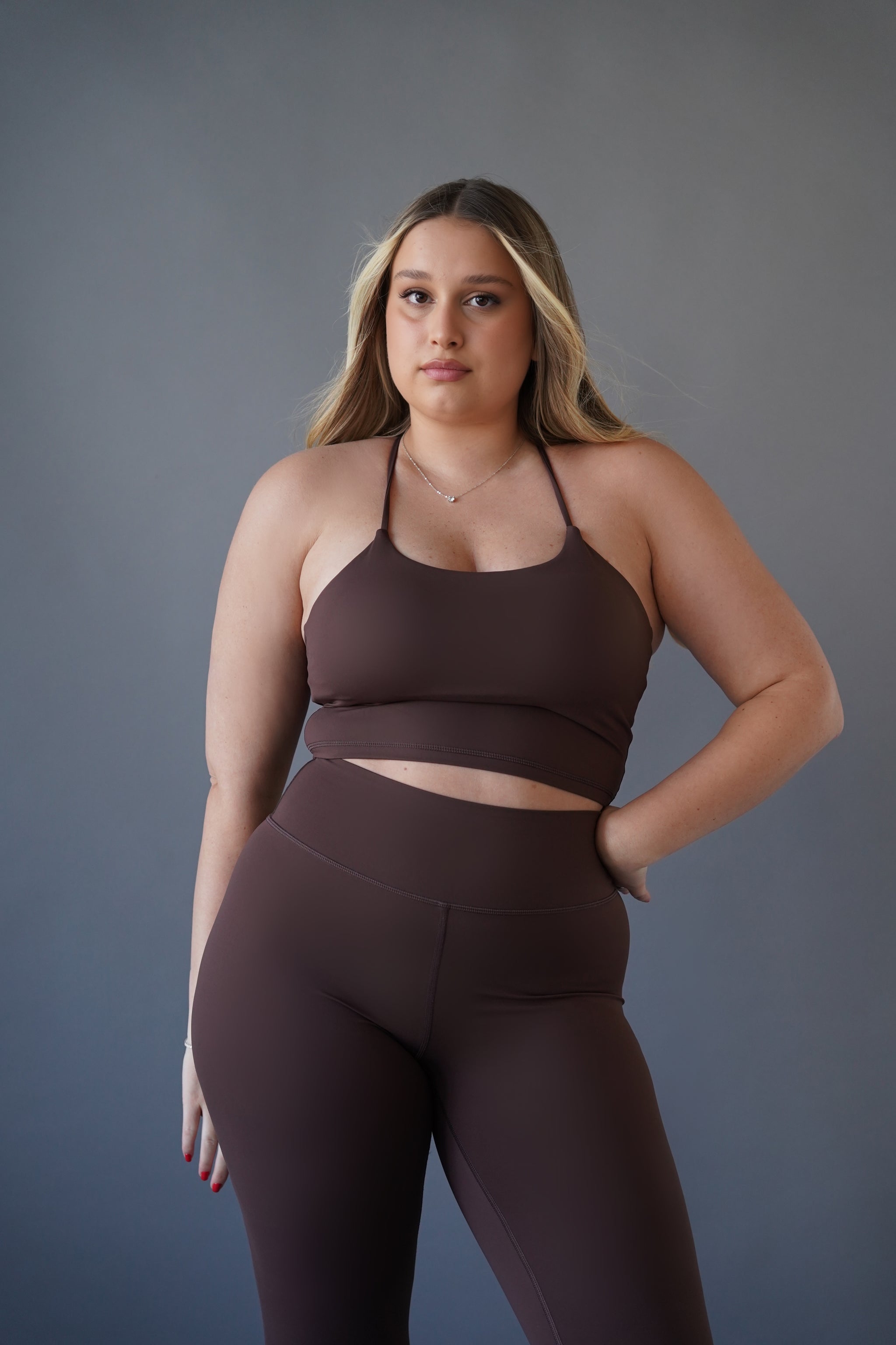 Tank top גופיה חום שוקולד