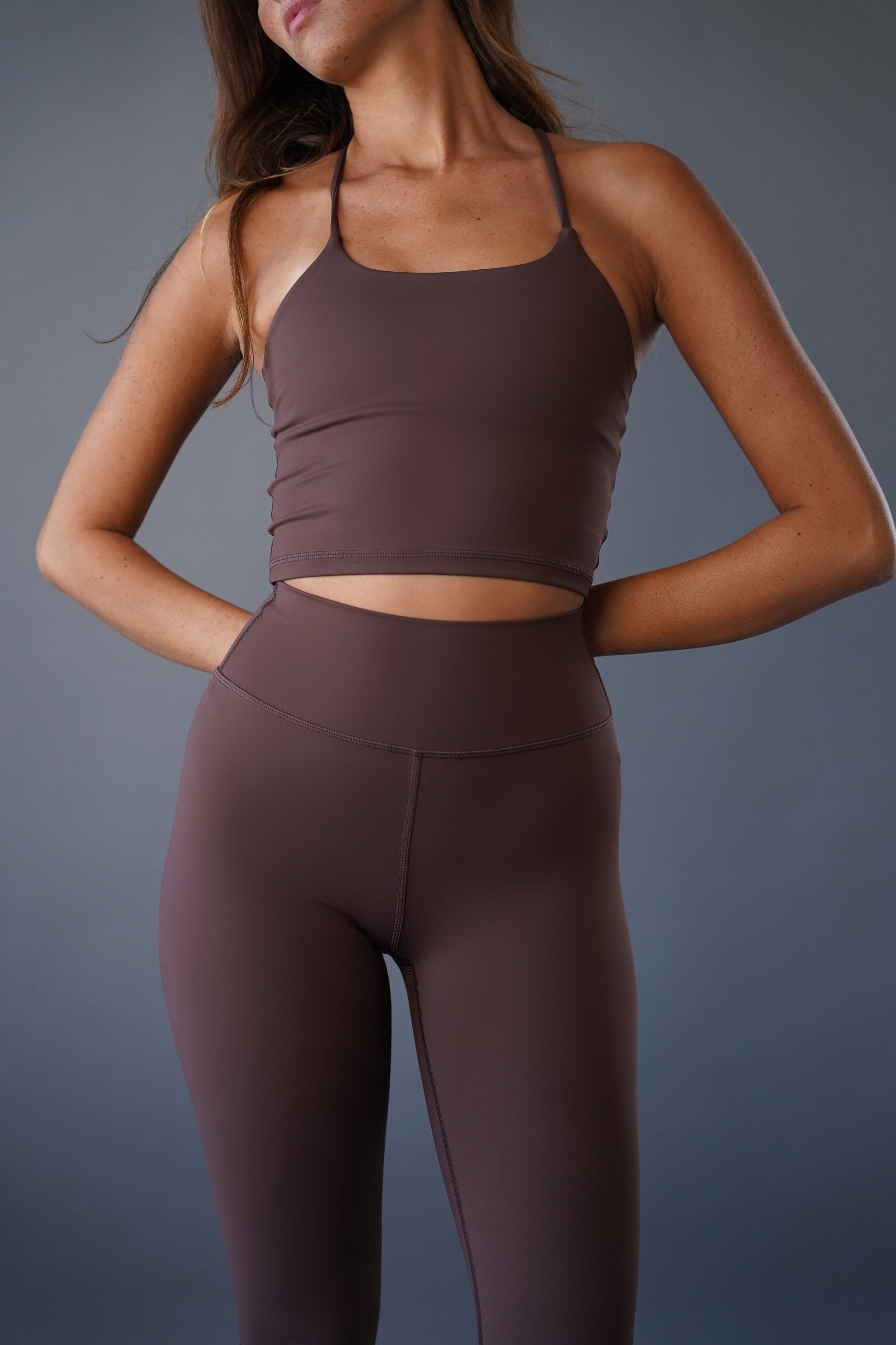 Tank top גופיה חום שוקולד