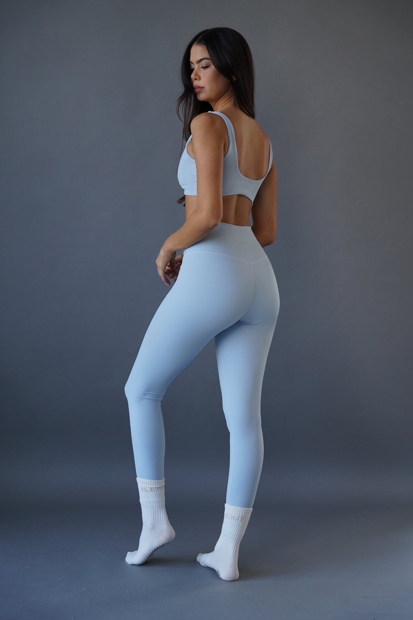 Light blue classic leggings