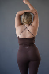 Chocolate tank top bra